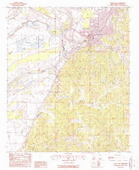 Download a high-resolution, GPS-compatible USGS topo map for Yazoo City, MS (1988 edition)