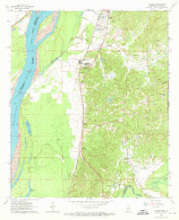 Download a high-resolution, GPS-compatible USGS topo map for Yokena, MS (1972 edition)