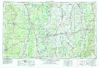 1953 Map of Greenwood, 1986 Print