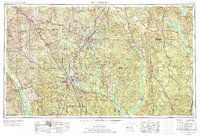 1953 Map of Hattiesburg, 1976 Print