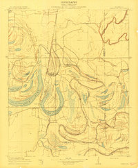 preview thumbnail of historical topo map of Jonestown, MS in 1910