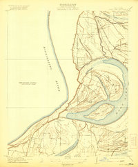 1912 Map of Moon Lake, 1921 Print