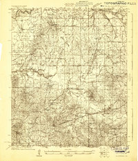 preview thumbnail of historical topo map of Rankin County, MS in 1922