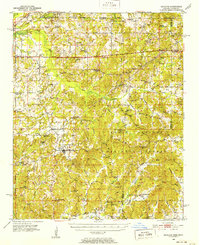 1950 Map of Ashland, 1952 Print