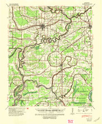 1940 Map of Baird, 1942 Print