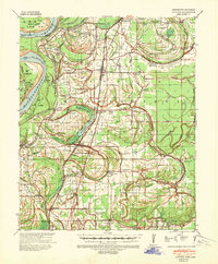 1939 Map of Clayton, 1941 Print