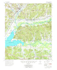 Download a high-resolution, GPS-compatible USGS topo map for Coffeeville, MS (1974 edition)