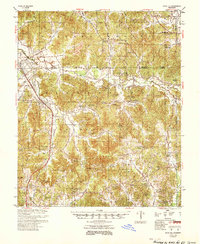 1954 Map of Duck Hill