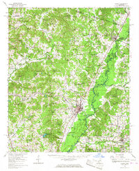 Download a high-resolution, GPS-compatible USGS topo map for Durant, MS (1967 edition)