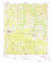 1950 Map of Newton County, MS, 1976 Print