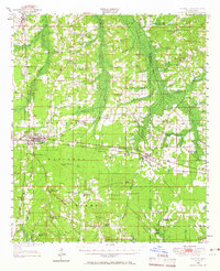 1950 Map of Scott County, MS, 1966 Print