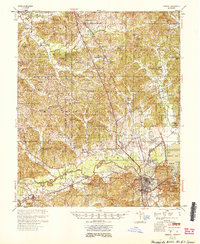 preview thumbnail of historical topo map of Grenada, MS in 1954