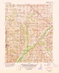 1944 Map of Hernando, 1946 Print