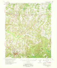 preview thumbnail of historical topo map of Holly Springs, MS in 1969