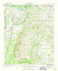 1932 Map of Horn Lake, 1969 Print