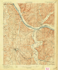 1914 Map of Iuka
