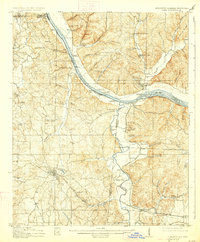 1914 Map of Iuka, 1927 Print