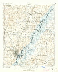 1905 Map of Jackson, 1964 Print