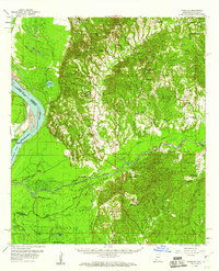 preview thumbnail of historical topo map of Adams County, MS in 1958
