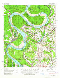 1939 Map of Lamont, 1965 Print