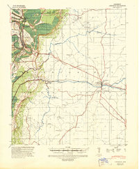 1940 Map of Lexington, 1945 Print