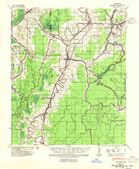 1939 Map of Lorenzen, 1954 Print