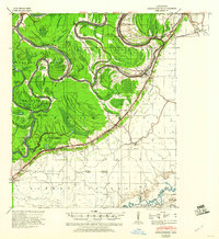 1940 Map of Yazoo County, MS, 1960 Print