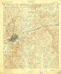 1923 Map of Meridian, MS