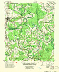 1954 Map of Mileston