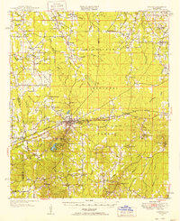 preview thumbnail of historical topo map of Morton, MS in 1951