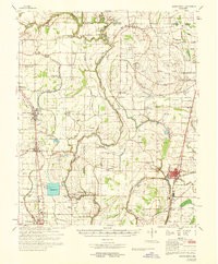 preview thumbnail of historical topo map of Mound Bayou, MS in 1968