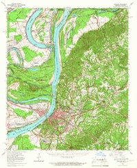 Download a high-resolution, GPS-compatible USGS topo map for Natchez, MS (1967 edition)