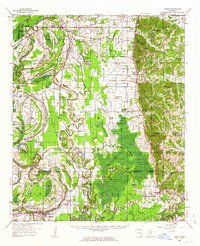 preview thumbnail of historical topo map of Tallahatchie County, MS in 1957