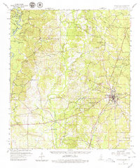 1959 Map of Poplarville, 1979 Print