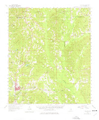 1957 Map of Clarke County, MS, 1977 Print