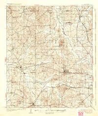 1937 Map of Clinton, MS, 1942 Print