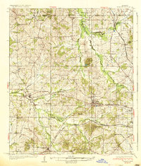 preview thumbnail of historical topo map of Raymond, MS in 1937
