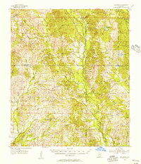 preview thumbnail of historical topo map of Hancock County, MS in 1955