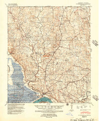 1939 Map of St. Francisville, LA