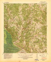 1939 Map of East Feliciana County, LA, 1941 Print