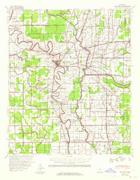 1939 Map of Tralake, 1964 Print