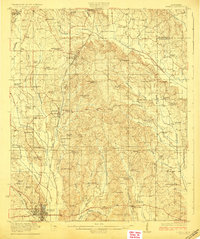 1923 Map of Tupelo