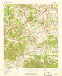 Download a high-resolution, GPS-compatible USGS topo map for Utica, MS (1967 edition)