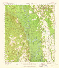 1941 Map of Vancleave, 1968 Print