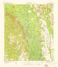 1941 Map of Vancleave, 1959 Print