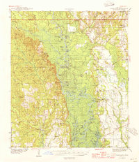 preview thumbnail of historical topo map of Vancleave, MS in 1943