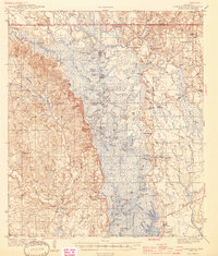 preview thumbnail of historical topo map of Vancleave, MS in 1944
