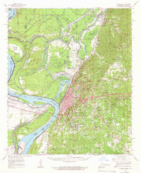 Download a high-resolution, GPS-compatible USGS topo map for Vicksburg, MS (1966 edition)