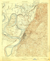 1918 Map of Vicksburg, MS
