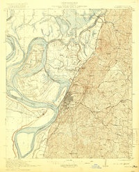 1918 Map of Vicksburg, 1919 Print